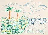David Hockney, Bora Bora, 1979, Color lithograph on White Arches 88 paper