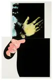 Two Hands (with Distant Figure) by John Baldessari, 1989-1990, Sugar-lift, spit-bite, aquatint, and photogravure on Somerset 410 gsm paper, sold May 2015