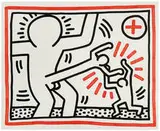 Keith Haring, Untitled (from Three Lithographs), 1985, Color lithograph on paper