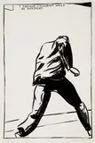 I Thought California Would Be Different by Raymond Pettibon, 1989, 1-color lithograph on paper, sold May 2015