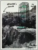 Chris Burden, Mini Skyscraper on Little Mesa, 2003, 4-color offset print on embossed metal sheet