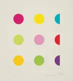 N-Methyl L-Aspartic Acid by Damien Hirst, 2011, Color screenprint with glaze on 410 gsm Somerset Tub-sized paper, sold May 2015