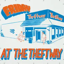 Steve Powers, Friday at the Theftway, 2001, Enamel on 11 individual aluminum panels