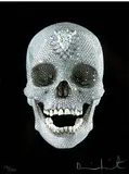 For the Love of God, Believe by Damien Hirst, 2009, Color screenprint with glaze on wove paper, sold May 2015