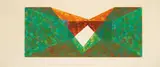 Ronald Davis, Triangle Slice (from Rectangle Series), 1971, 12-color lithograph and screenprint with embossing on Arches Cover white paper