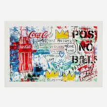 No Posts, No Bills by Thierry Guetta, 2020, screenprint in colors, sold Nov 2022