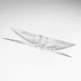Kreg Kallenberger, Arid Reservoir from the Titanic series, 1994, cut, ground, and polished optical lead crystal, gold leaf, steel