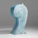 Yves Boucard, Leo's Bird chest, 2002, carved and polychromed wood