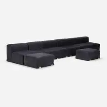 Marcel modular seating by Kazuhide Takahama, 1966, upholstery, aluminum, sold Nov 2022
