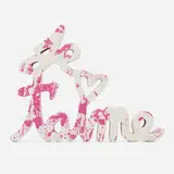Thierry Guetta, Je t'aime (Pink Splash), 2018, acrylic on cast resin