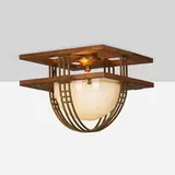 Arts & Crafts, Prairie-style ceiling fixture