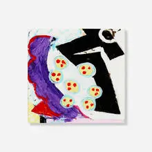 Knox Martin, Untitled, acrylic and gold foil on canvas