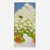 Charlotte Howard Porter, White Cat in Flowers