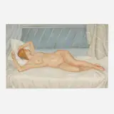 Josef Zenk, Sleep, oil on canvas laid to Masonite