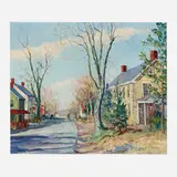 Walter Emerson Baum, Chapel Village, c. 1954, oil on canvas