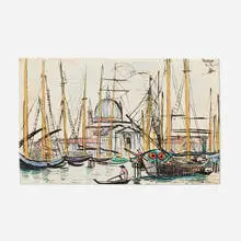 Oscar Florianus Bluemner, Venezia, 1912, ink and pastel on paper