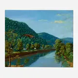 Paul Crosthwaite, Quarry at Byram, oil on board