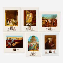 Changes in Great Masterpieces by Salvador Dalí, 1974, lithograph in colors with remarque, sold Nov 2022