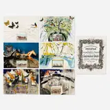 Currier & Ives as Interpreted by Salvador Dalí by Salvador Dalí, 1971, lithograph in colors with collage, sold Nov 2022
