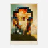 Lincoln in Dalívision by Salvador Dalí, 1977, photolithograph with original etched remarque and embossing on Arches, sold Nov 2022