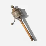Tibetan, Buddhist handheld prayer wheel (Mani lag khor)