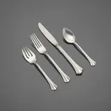 Reed & Barton, 'Eighteenth Century' flatware service, sterling silver, stainless steel