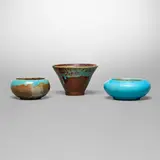 Pewabic Pottery, Collection of three vessels