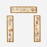 Hamilton Tile Works Company, Aesthetic Movement fireplace surround, c. 1890, glazed earthenware