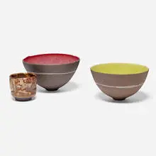 Kevin Nguyen, Collection of three works, 2006, 2008, glazed stoneware