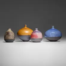 Kevin Nguyen, Collection of four vases, 2006, glazed stoneware