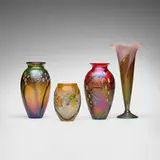 Collection of four vases by Lundberg Studios and Richard P. Golding Josh Simpson, sold Jul 2026