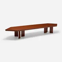 Don Erickson, Usonian coffee table from the Don Erickson Residence, Barrington, Illinois, c. 1961, mahogany