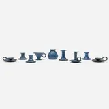 Marblehead Pottery, Collection of nine chambersticks