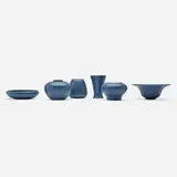 Marblehead Pottery, Collection of six vessels, c. 1920, glazed earthenware