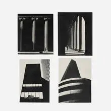 Algimantas Kezys, Four Chicago architecture prints, 1966-78, offset print