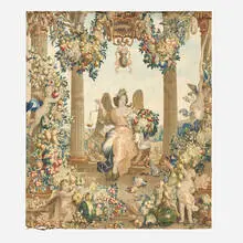 David Teniers the Younger, Allegorical tapestry (September), hand-knotted wool, brass