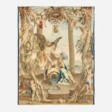 David Teniers the Younger, Allegorical tapestry (January), hand-knotted wool, brass