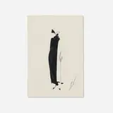 Erté, Robe d'après-midi for Harper's Bazaar, 1922, ink on J Whatman paper