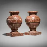 Neoclassical, Urns, pair, marble