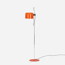 Coupé floor lamp by Joe Colombo, 1967, lacquered aluminum and steel, chrome-plated steel, plastic, sold Oct 2016