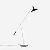 floor lamp by Rico and Rosmarie Baltensweiler, c. 1950, brass, enameled aluminum, marble, sold Oct 2016
