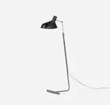 attribution Gino Sarfatti, floor lamp, c. 1945, enameled steel, enameled aluminum, brass