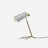 Claritas table lamp by Vico Magistretti and Mario Tedeschi, 1946, brass, enameled aluminum, sold Oct 2016