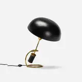 table lamp by Angelo Lelii, 1955, brass, enameled aluminum, enameled brass, sold Oct 2016