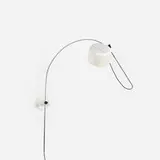Joe Colombo, Coupé wall light, 1967, enameled aluminum, chrome-plated steel, plastic