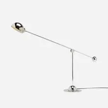 Robert Sonneman, table lamp, c. 1965, chrome-plated steel