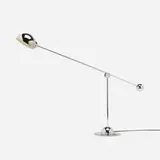 Robert Sonneman, table lamp, c. 1965, chrome-plated steel