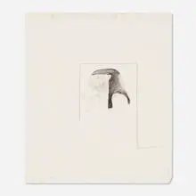 Untitled (study for The First Marriage) by David Hockney, 1962, graphite and conté on paper, sold Sep 2016