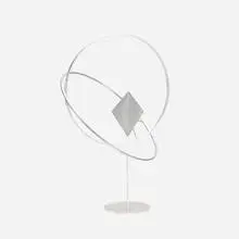 Jerome Kirk, Two Intersecting Rings, 1994, milled aluminum, tubular aluminum, steel