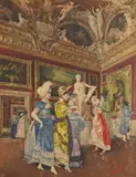 Giovanni Battista Filosa, Untitled, Florence watercolour 124 x 88cm